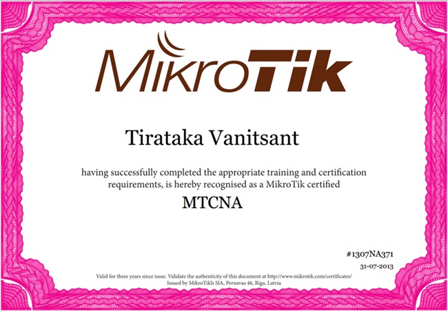 CertificateMikroTik
